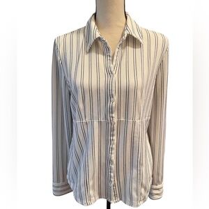 Style & Co Textured Button Down Top